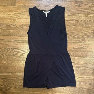BCBG Navy Sleeveless Romper